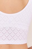 תמונת תקריב דוגמן של Textured Mesh Tennis Tank Top