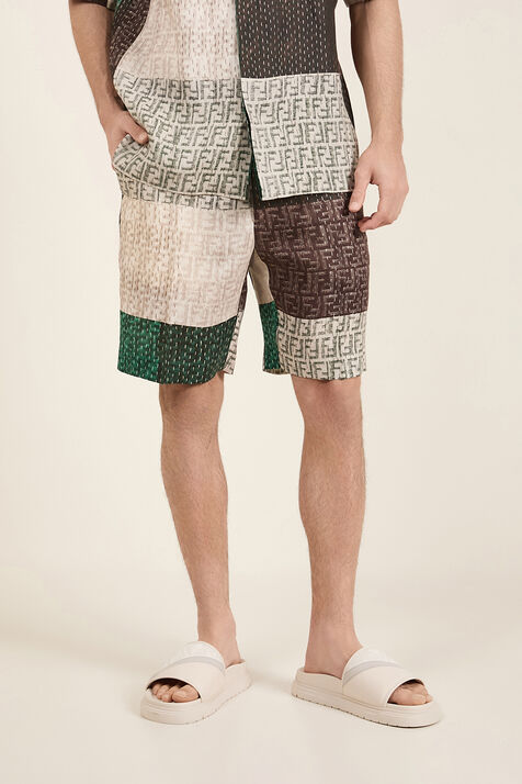 מכנסיים קצרים פאטצ'וורק FENDI