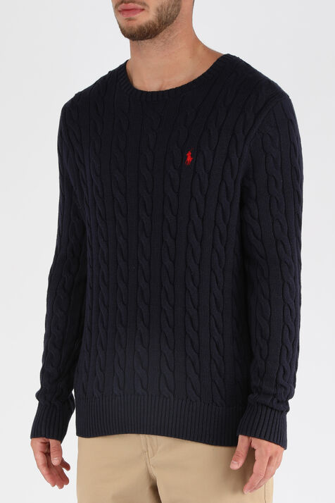 סריג כותנה עם לוגו רקום POLO RALPH LAUREN