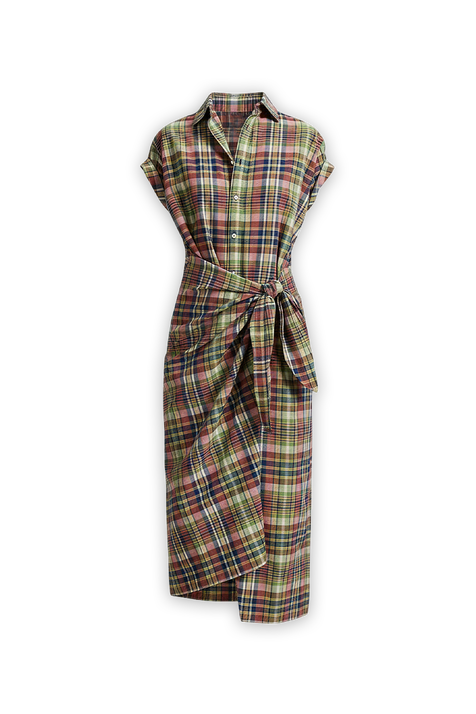 שמלת מעטפת מקסי POLO RALPH LAUREN