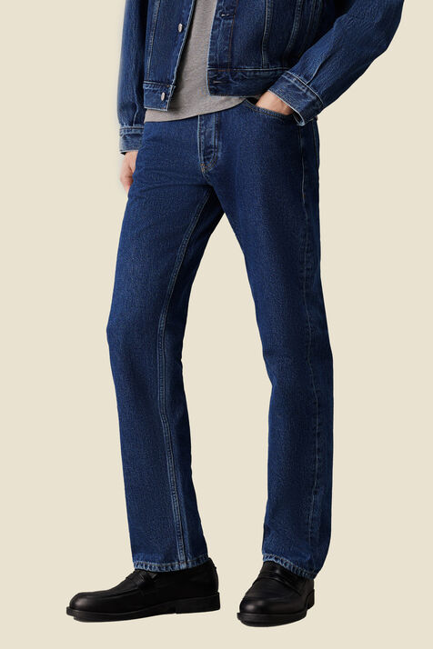 מכנסי ג'ינס בגזרה ישרה CALVIN KLEIN