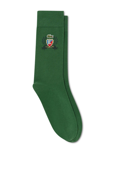 זוג גרביים מכותנה אורגנית LACOSTE