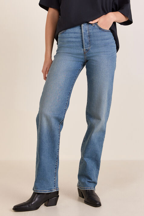 מכנסי ג'ינס ריבקאג' בגזרה ישרה LEVI`S