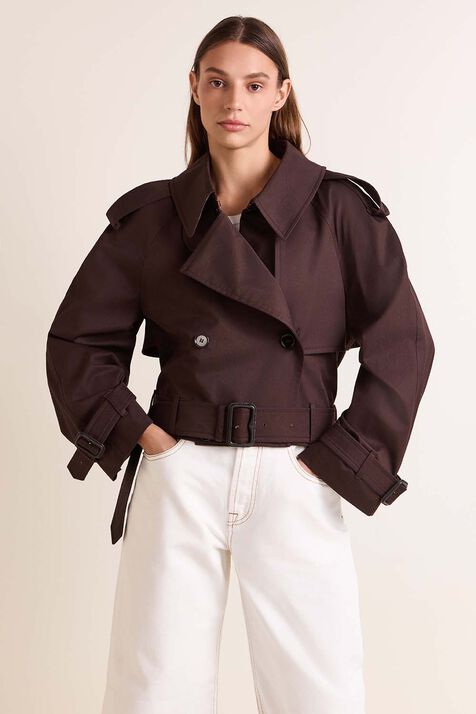 ז'קט טרנץ' קרופ BURBERRY