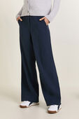 תמונת דוגמן קידמית של Stretch Woven Wide-Leg High-Rise Pant