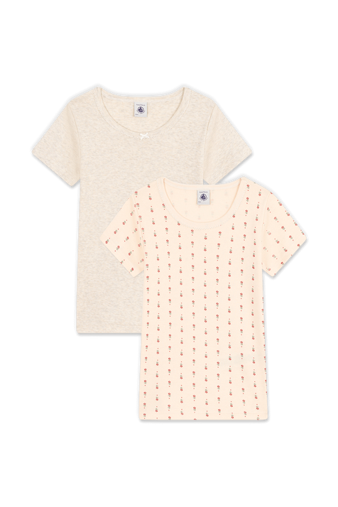 מארז שתי חולצות טי - גילאי 6-12 שנים PETIT BATEAU