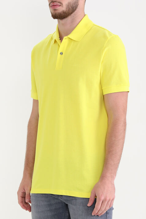 חולצת פולו קצרה מכותנה BOSS