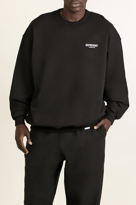 סווטשירט אוברסייז עם הדפס בגב REPRESENT