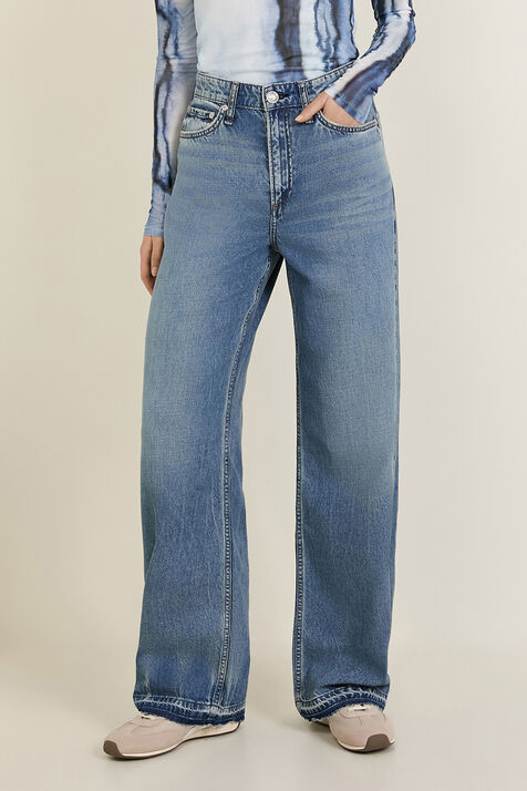 מכנסי ג'ינס בגזרה ישרה RAG & BONE