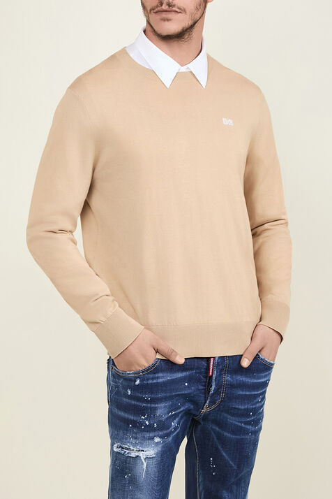 סריג עם צווארון מעוגל