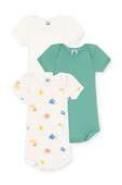 תמונה קידמית של מארז שלושה בגדי גוף קצרים - גילאי 3-36 חודשים