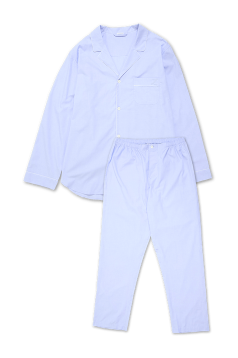 פיג'מת כותנה ארוכה ZIMMERLI