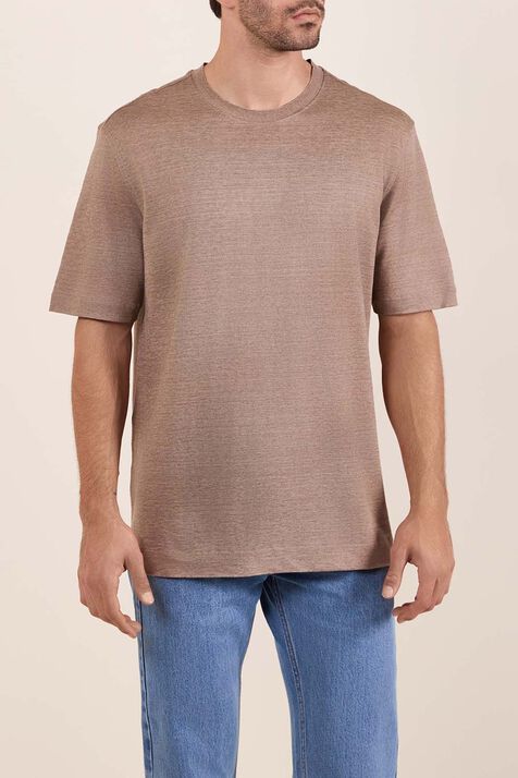 חולצת טי מפשתן ZEGNA