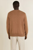 תמונת דוגמן אחורית של Relaxed-Fit Crewneck Knit Sweater