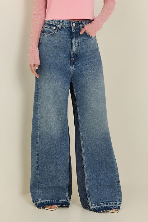 מכנסי ג'ינס בגזרה רחבה STELLA MCCARTNEY