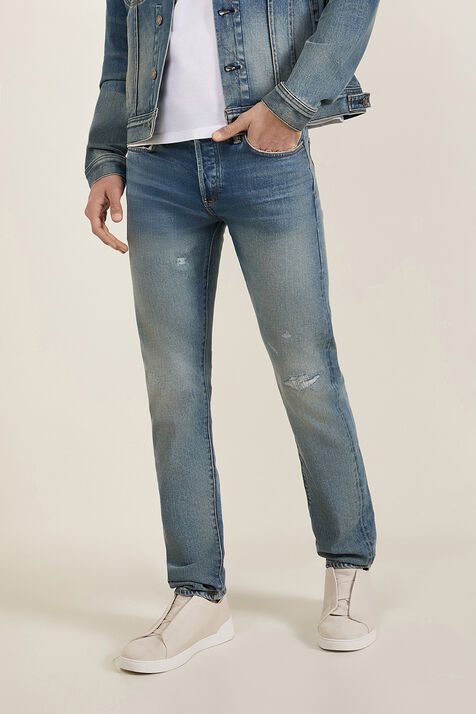 מכנסי ג'ינס בגזרה ישרה TOM FORD