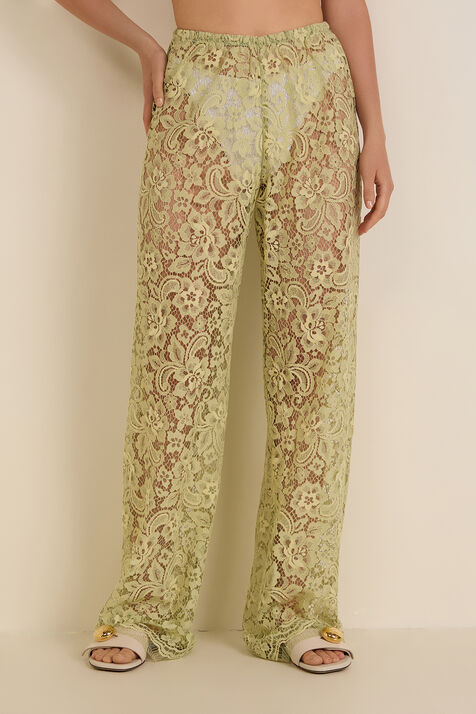 מכנסי תחרה מתרחבים ELLE SASSON