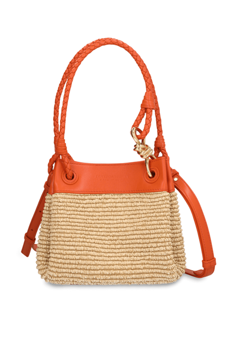 תיק רפיה פרשוט סמול BOTTEGA VENETA