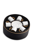 תמונה קידמית של HAAS Gold Espresso Cup + Saucer  (Gift Box of 6)