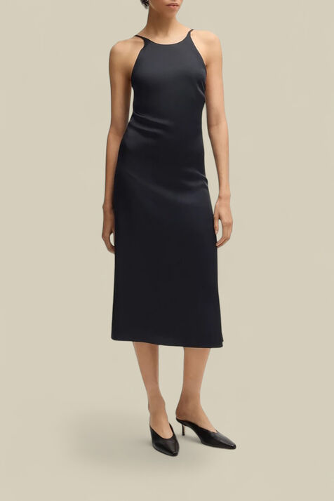 שמלת מידי עם מחשוף גב BOSS