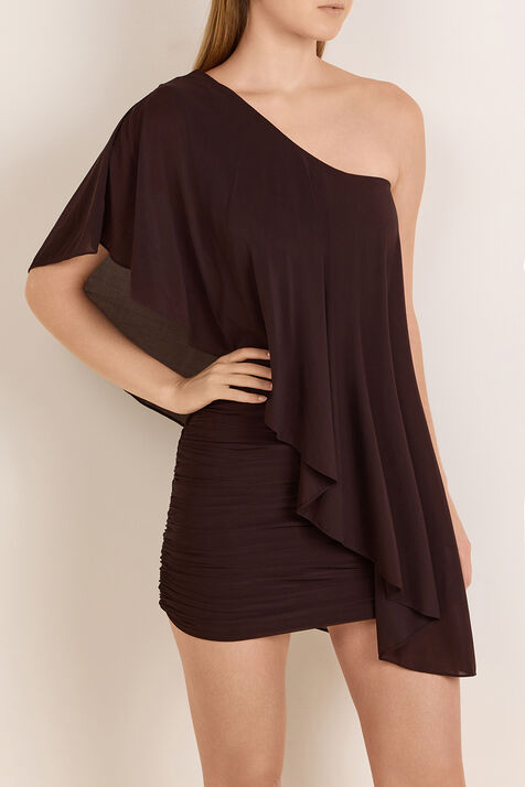 שמלת מיני כתף אחת RONNY KOBO