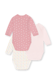 תמונה אחורית של מארז שלושה בגדי גוף - גילאי ניובורן-12 חודשים