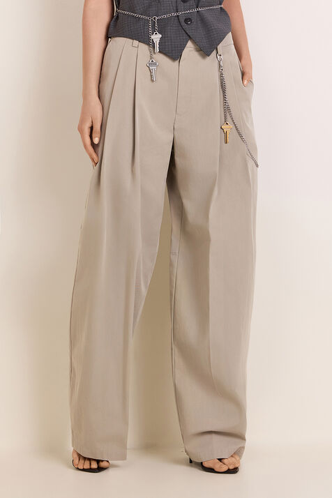 מכנסיים מחויטים בשילוב שרשרת ALEXANDER WANG