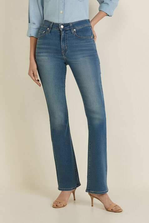 מכנסי ג'ינס בוטקאט 725 בגזרה מתרחבת LEVI`S