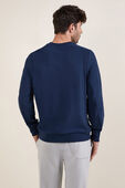 תמונת דוגמן אחורית של French Terry Classic-Fit Crewneck