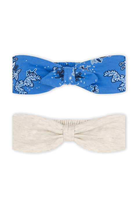 מארז שני פפיונים לשיער בגווני כחול ולבן PETIT BATEAU