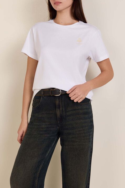 חולצת טי קצרה מכותנה ISABEL MARANT