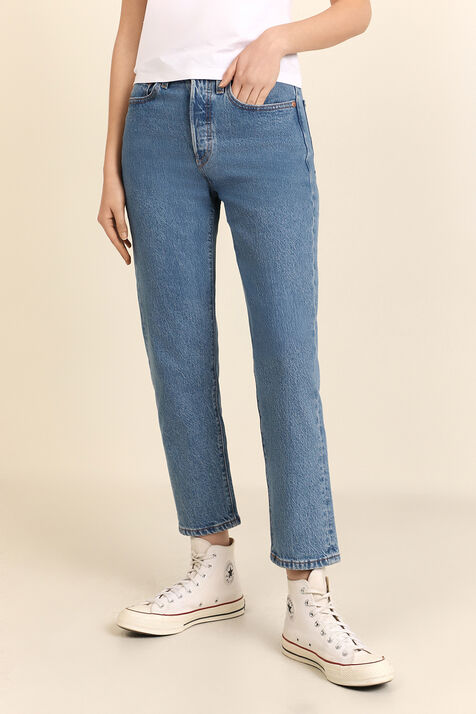 מכנסי ג'ינס קרופ 501 בגזרה ישרה LEVI`S