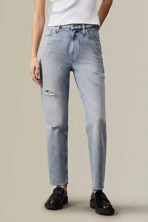 מכנסי ג'ינס מאם ישרים CALVIN KLEIN