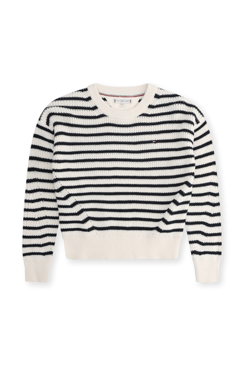 סריג כותנה - גילאי 8-16 שנים TOMMY HILFIGER KIDS