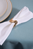 תמונת תקריב של Ripple Napkin Rings - Gold (Set of 4)