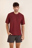 תמונת דוגמן קידמית של Brushed Yoga Crewneck T-Shirt