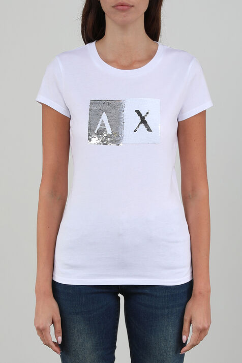 חולצת טי עם פייטים ARMANI EXCHANGE