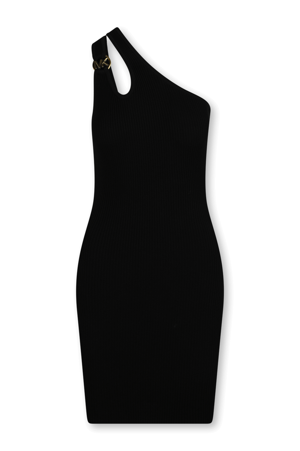 תמונה קידמית של שמלת מיני א-סימטרית מויסקוזה אקולוגית