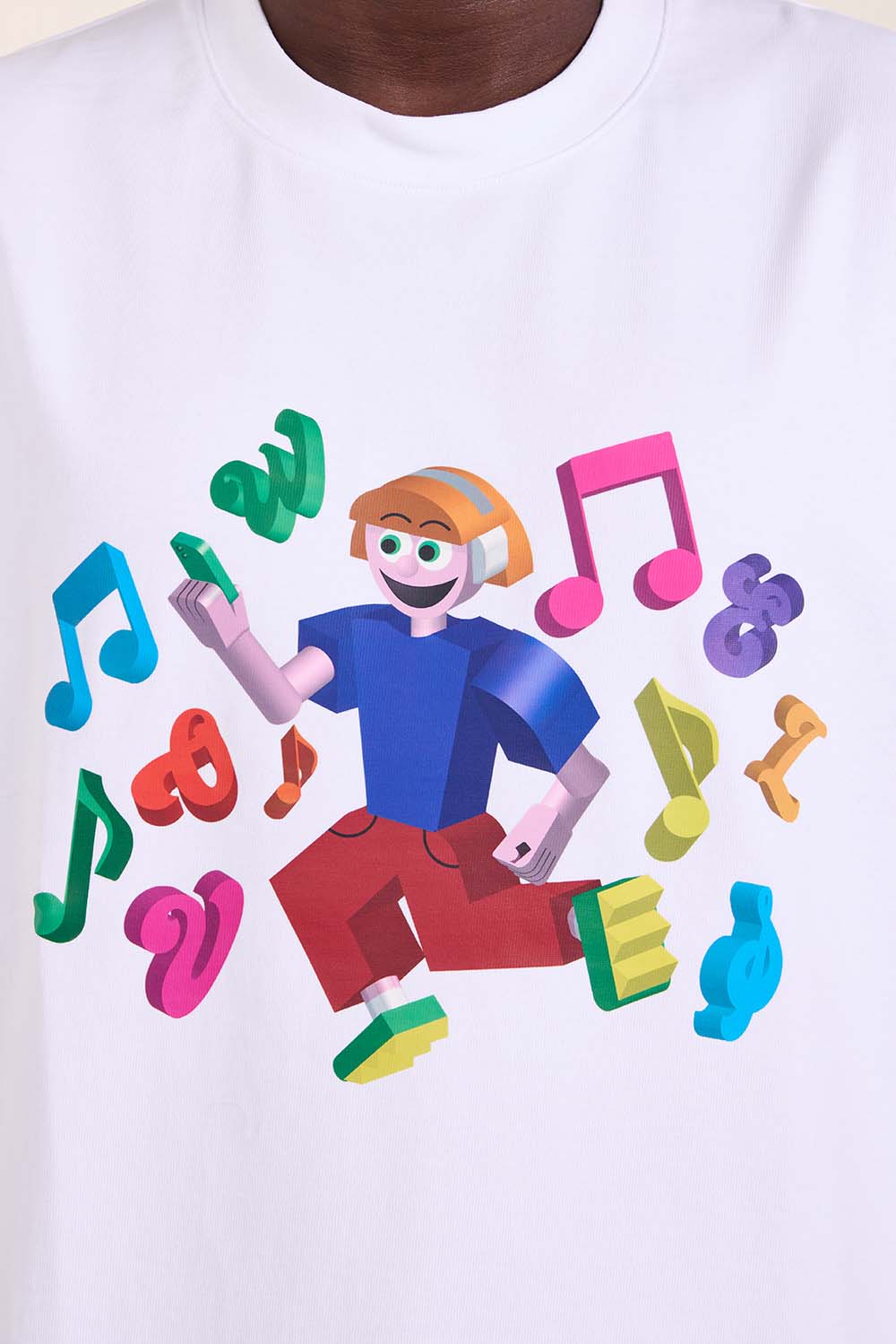 תמונת דוגמן אחורית של חולצת טי