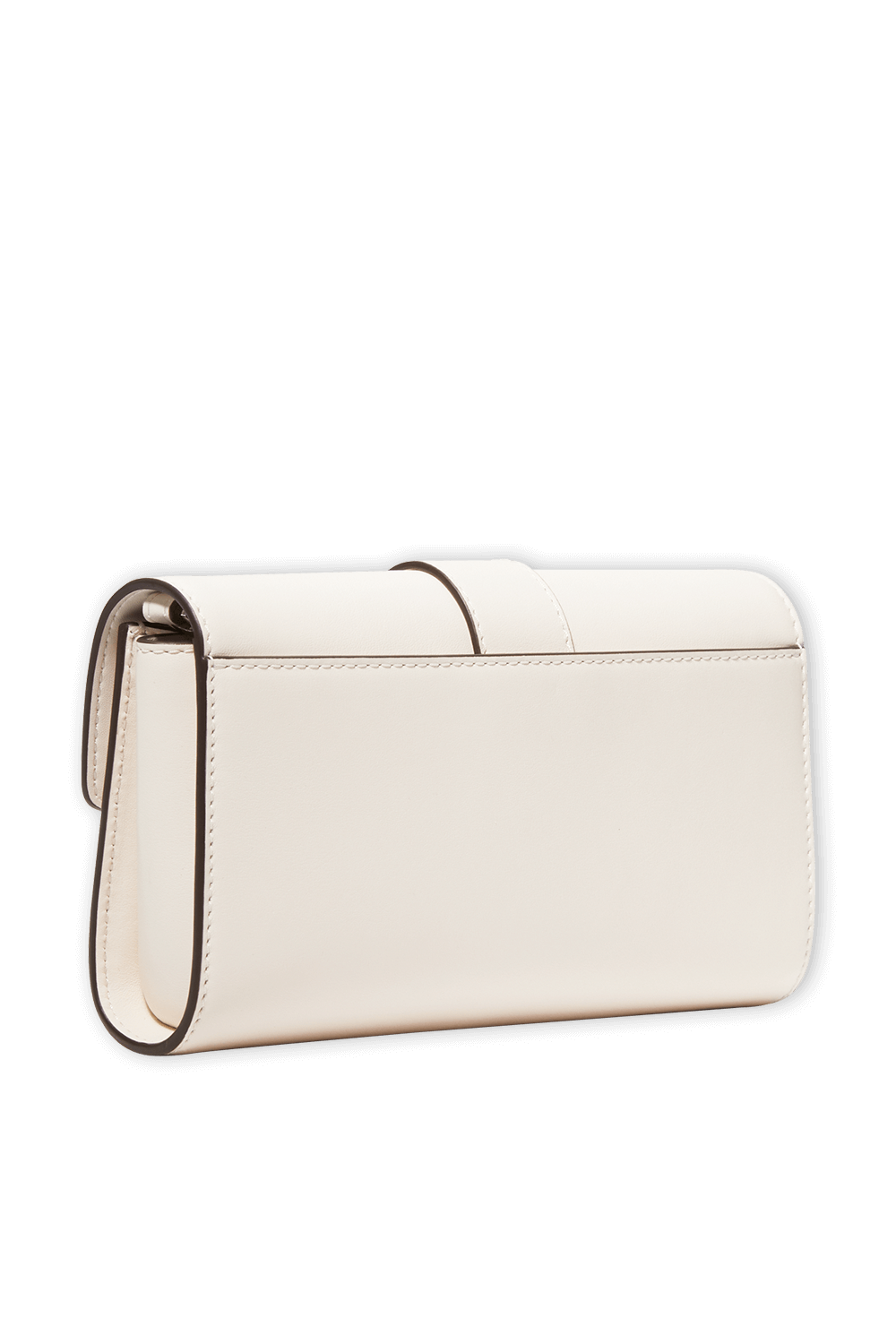 תמונה אחורית של תיק צד מעור לבן
