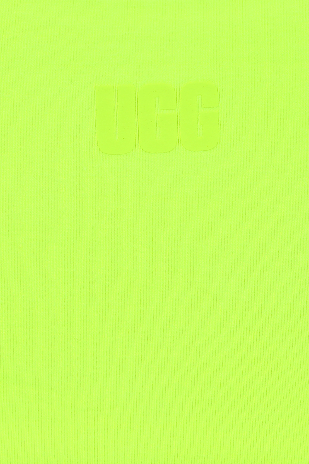 תמונה אחורית של קרופ טופ צהוב זוהר