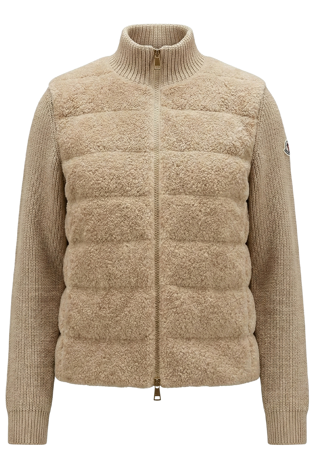 תמונה קידמית של קרדיגן צמר בריפוד קל