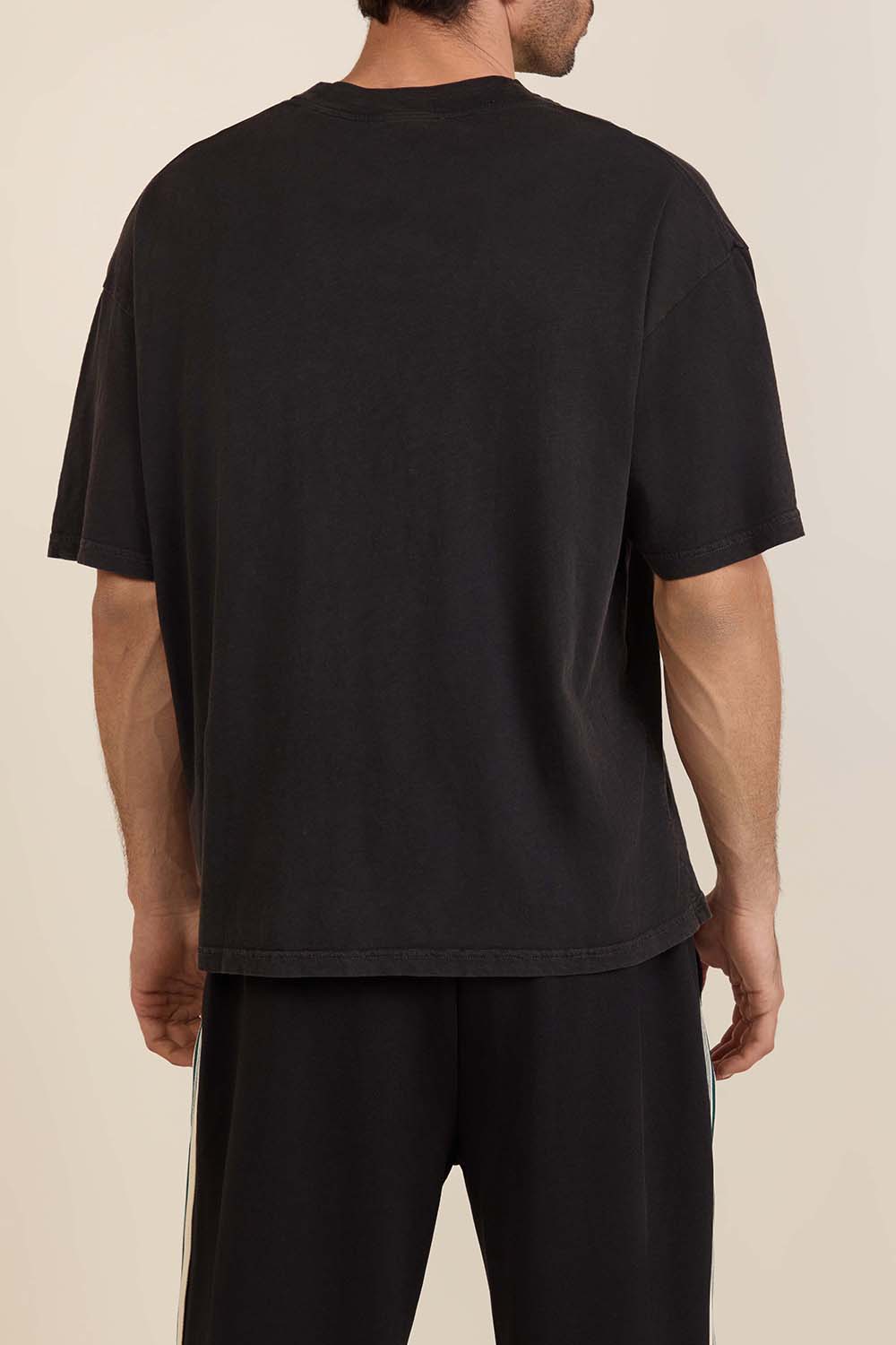 תמונת דוגמן אחורית של חולצת טי