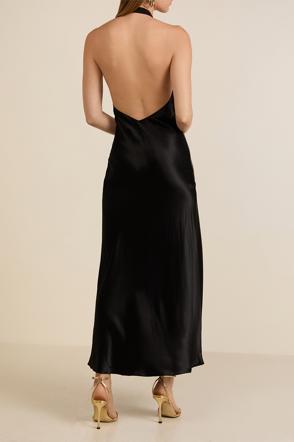 תמונת דוגמן אחורית של שמלת מקסי