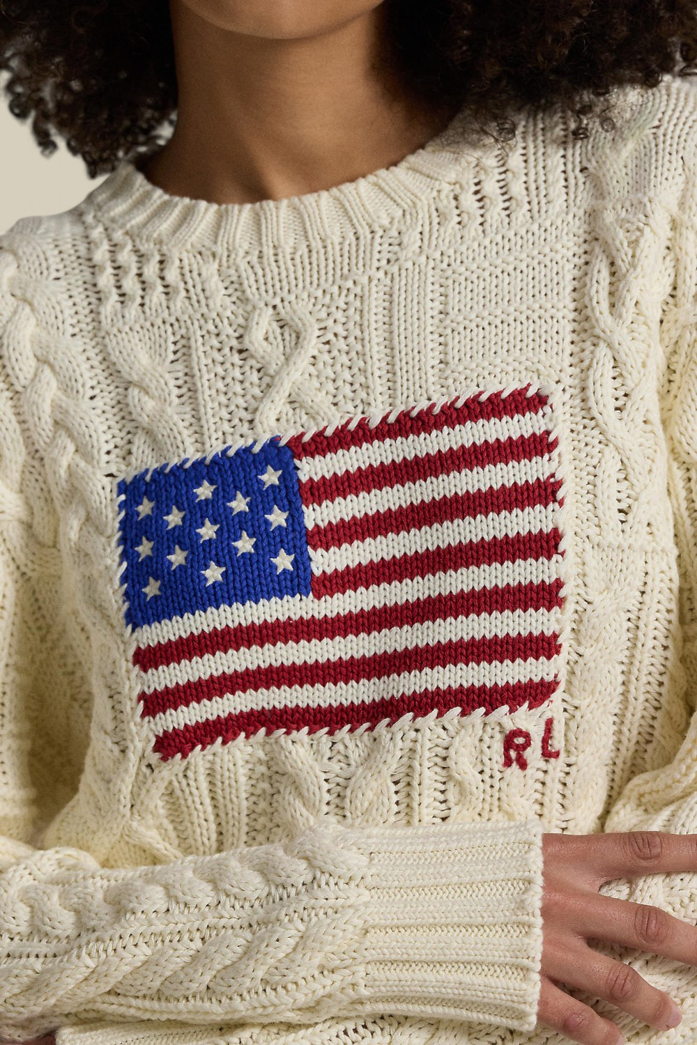 תמונת תקריב דוגמן של סריג כותנה