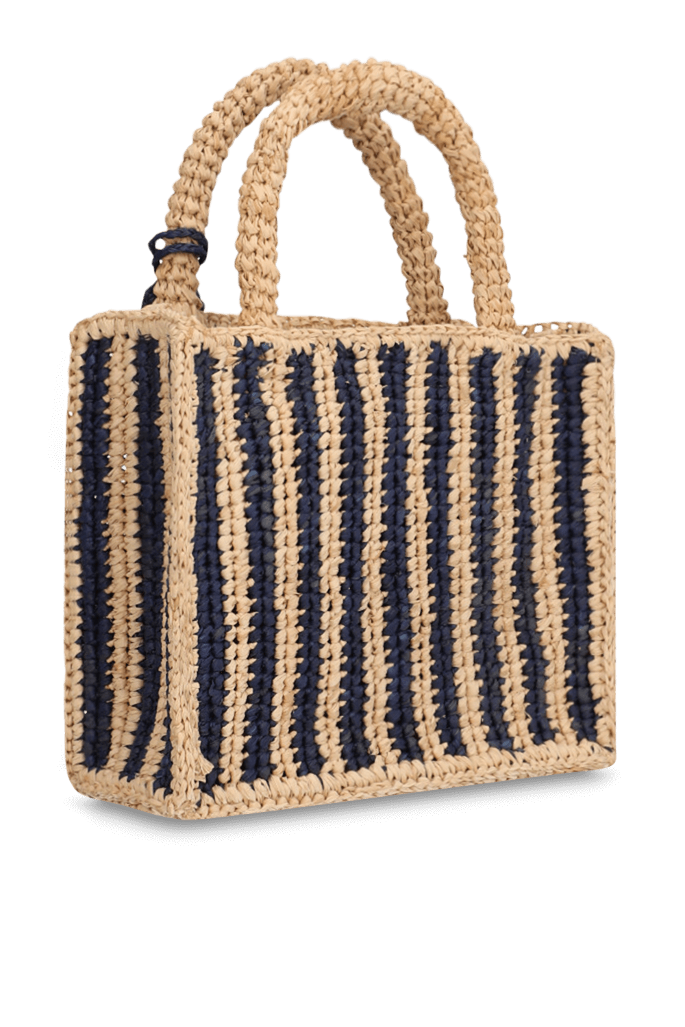 תמונה אחורית של תיק ראפיה ואניטי מיני