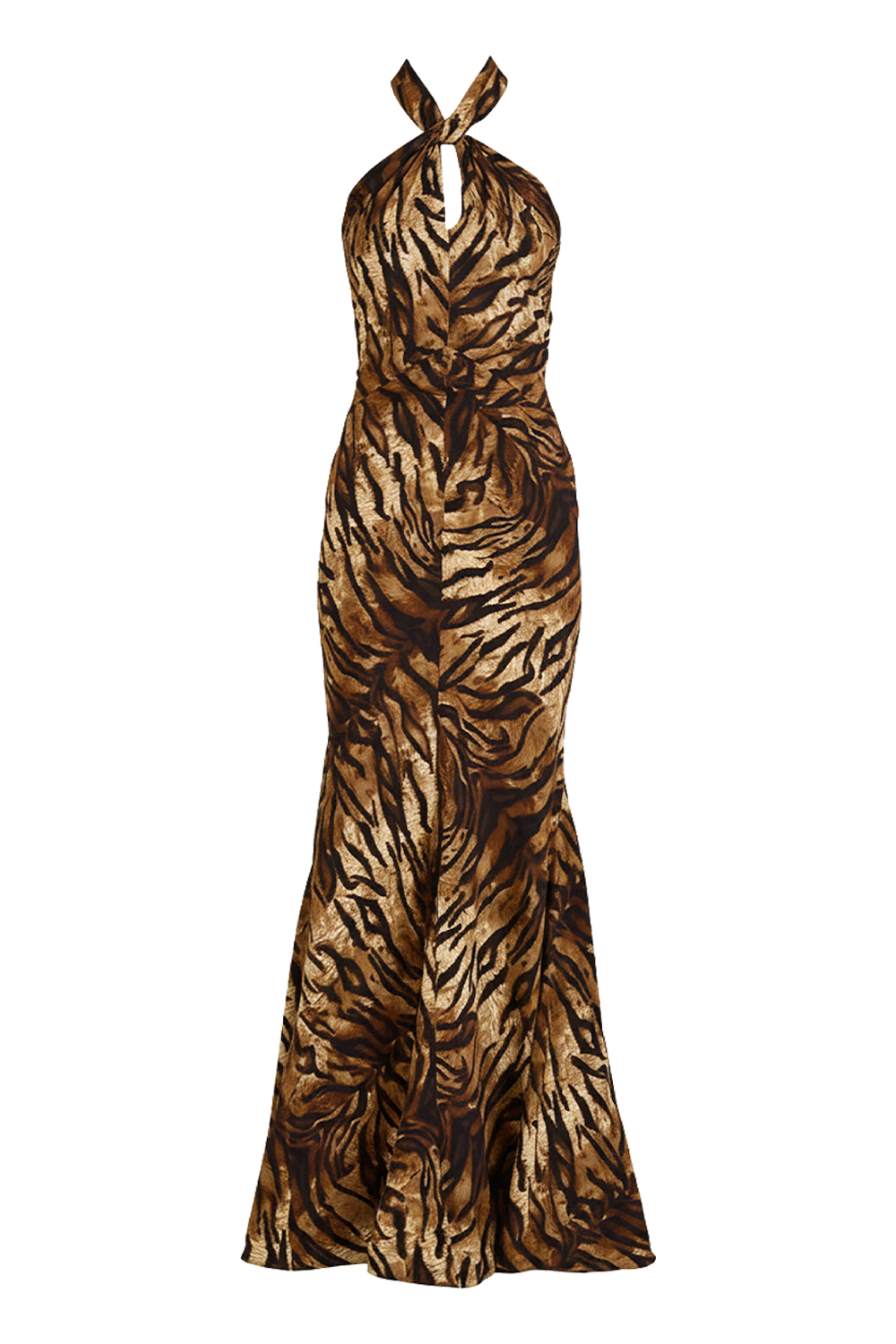 תמונה קידמית של שמלת מקסי ממשי