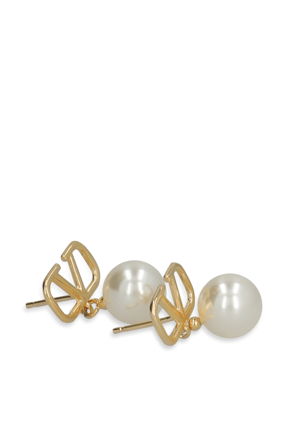 תמונה אחורית של עגילי פנינה עם לוגו