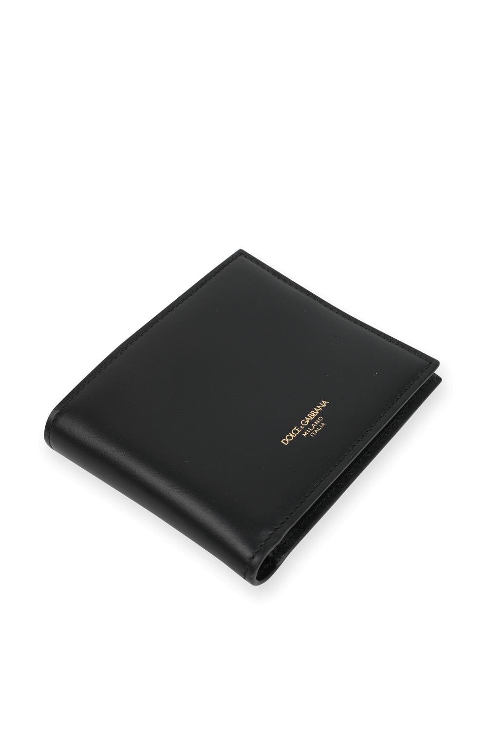 תמונת תקריב של Bifold Leather Wallet in Black