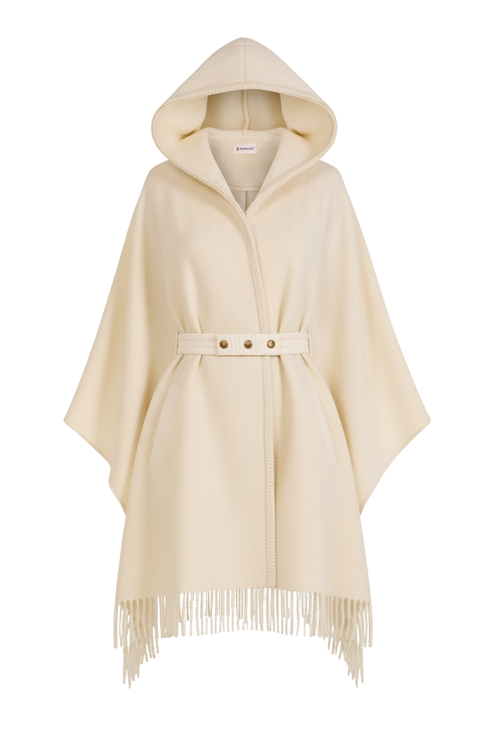 תמונה קידמית של שכמייה עם פרנזים